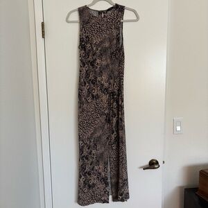 Rails Gabriella Dress in Taupe Mixed Animal